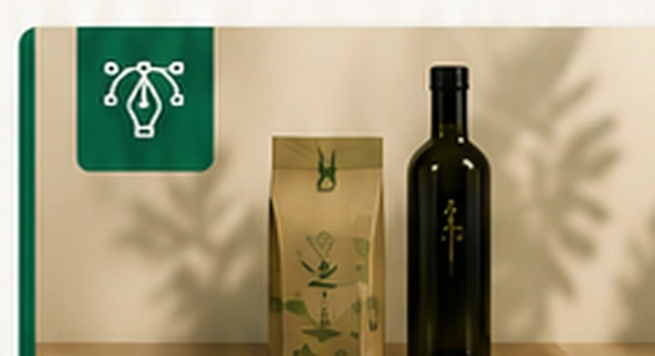 Premium food packaging and product presentation representing creative execution.